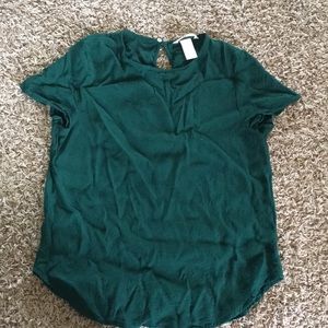 H&M green blouse